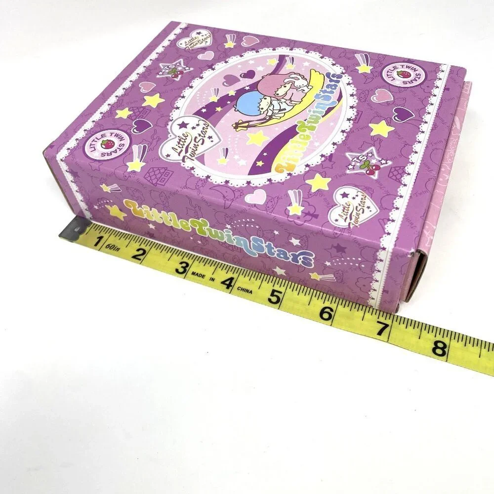 Rare Vintage Little Twin Stars Letter Writing Set Cardboard Drawer Box Preowned